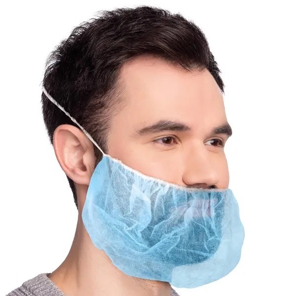 ps-43775 Acoperitor Barba de UF, Polipropilena, Albastru, Serix, 100 buc/set, 20 set/BAX