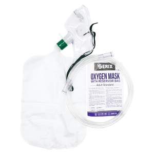 Masca de Oxigen Adulti cu Rezervor, Sterila, Standard, Serix, 1  buc/set, 100 set/BAX