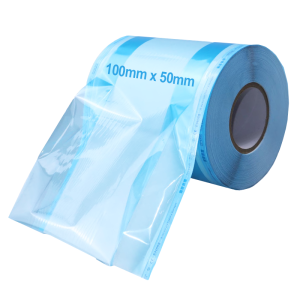 Rola Pungi Sterilizare Cu Pliu, 70 GR, 100mm x 50mm x 100m, 6 role/BAX