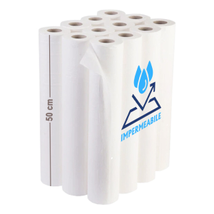 Role Medicale tip Cearceaf, Impermeabile, 2 straturi, 50cm x 50m, Serix, 12 role/set,
