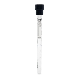 Vacutainer VSH 1,6ml, 8 x 120mm, STICLA, Dop Negru, Serix, 100 buc/set, 12 set/BAX