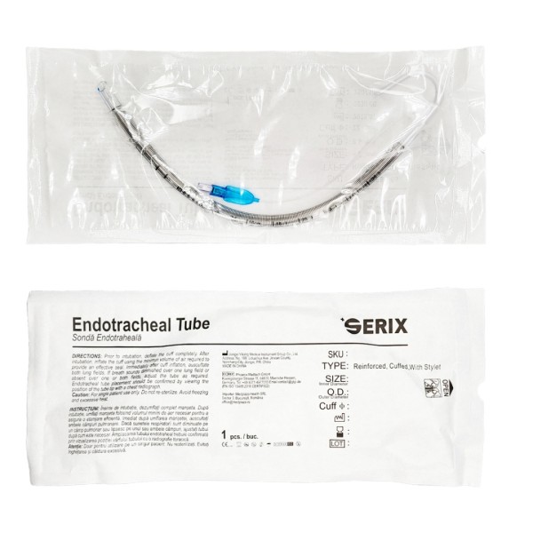 ps-45056 Sonda Endotraheala Flexometalica cu balonas si mandren, D.I. (mm) 5.5, Serix, 25 buc/set, 8 set/BAX