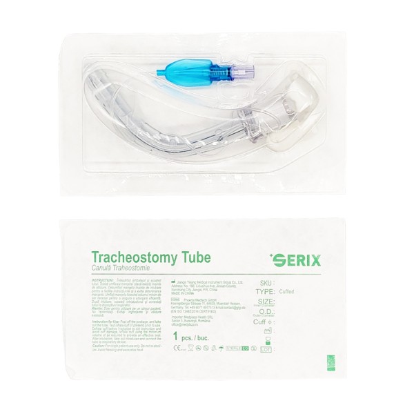 ps-45070 Canula Traheostomie cu balonas, marime 6.0, Serix, 10 buc/set, 10 set/BAX